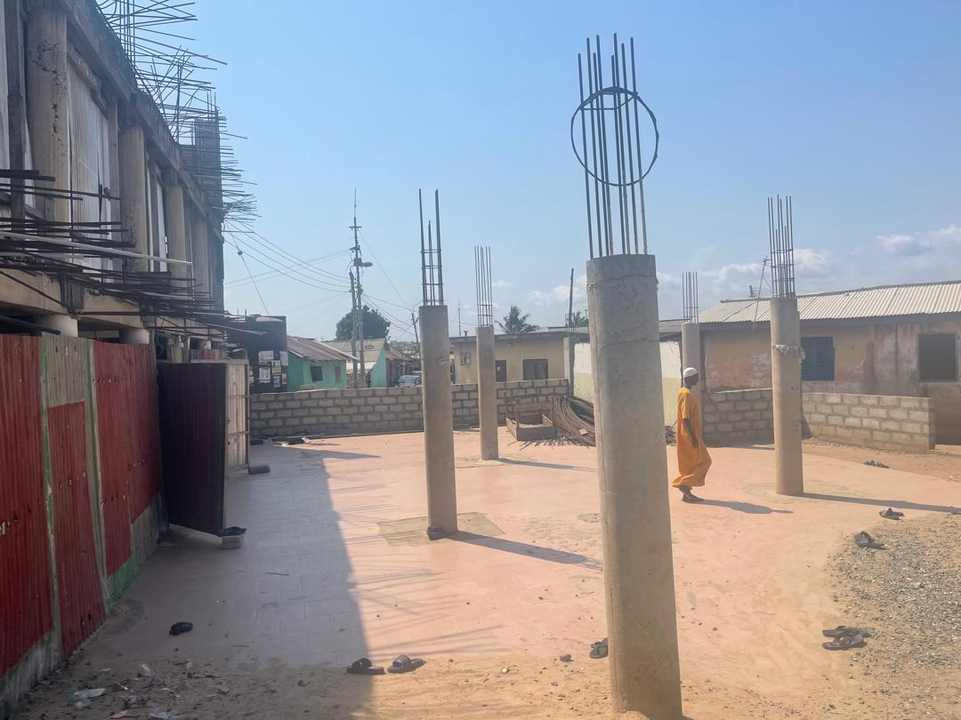 Mosque construction progress